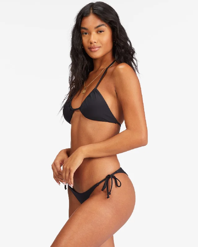 Sol Searcher Multi-Way Triangle Bikini Top - Black Pebble