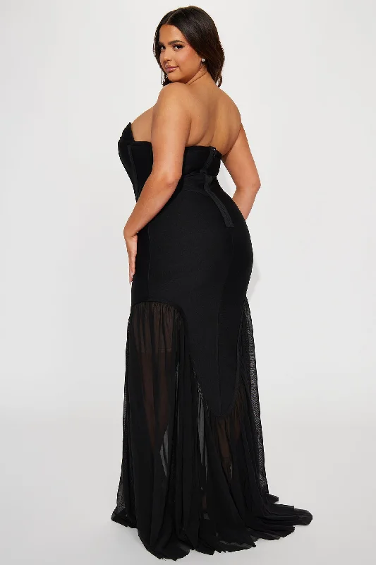 Ana Bandage Gown - Black