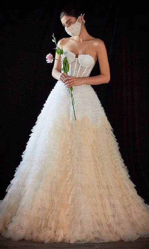 Andrea and Leo - Corset Ruffled Bridal Gown A0767W
