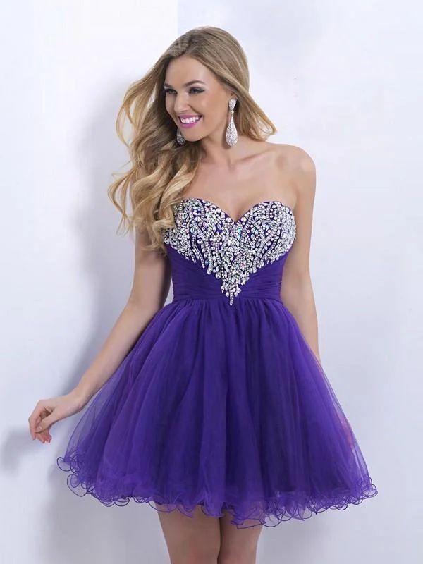 Blush - X166SC Sweetheart Ruched Lace Cocktail Dress