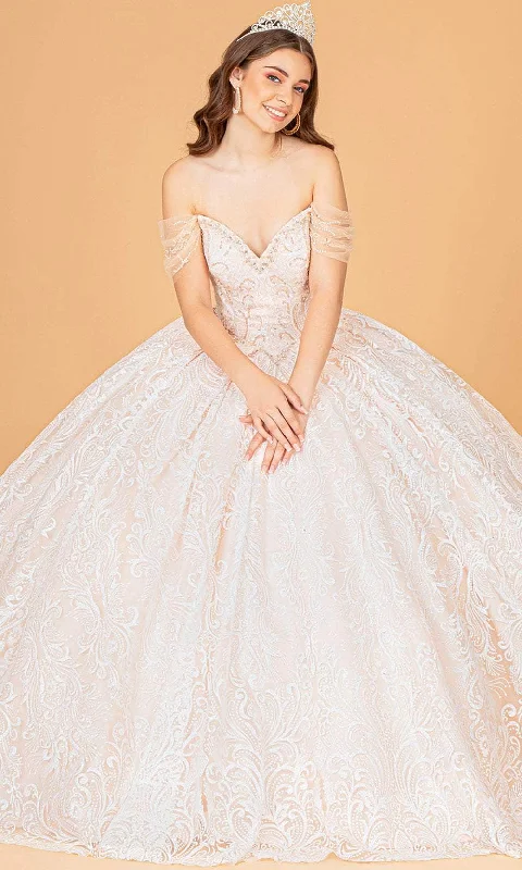 Elizabeth K GL3073 - Embroidered Tulle Ballgown
