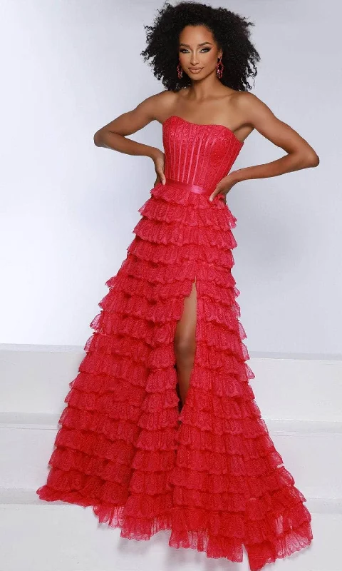Johnathan Kayne 2862 - Tiered A-Line Prom Dress