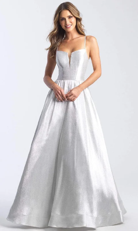 Madison James - 20-310SC Glittered A-line Voluminous Gown