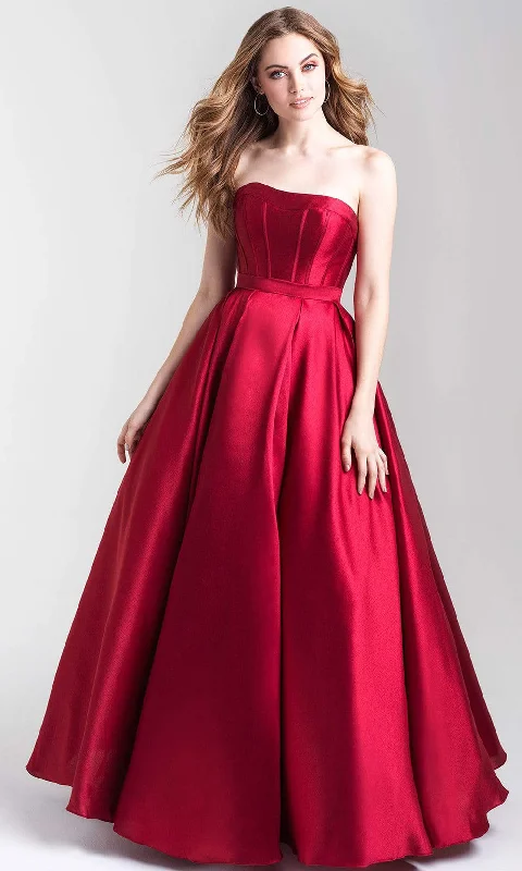Madison James - 20-323SC Corset Bod Voluminous Strapless Gown