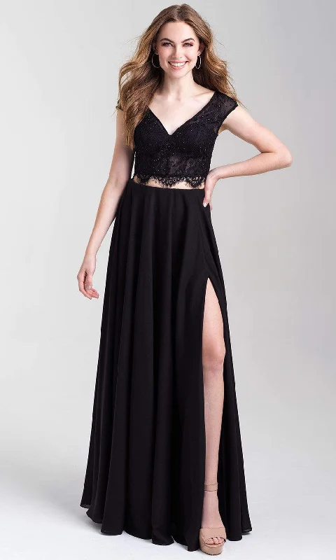 Madison James - 20-377SC Deep V-Neck Two Piece A-Line Gown