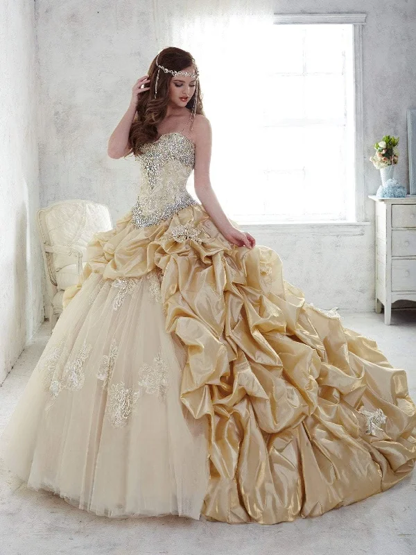Quinceanera Collection - 26810SC Strapless Satin Ballgown