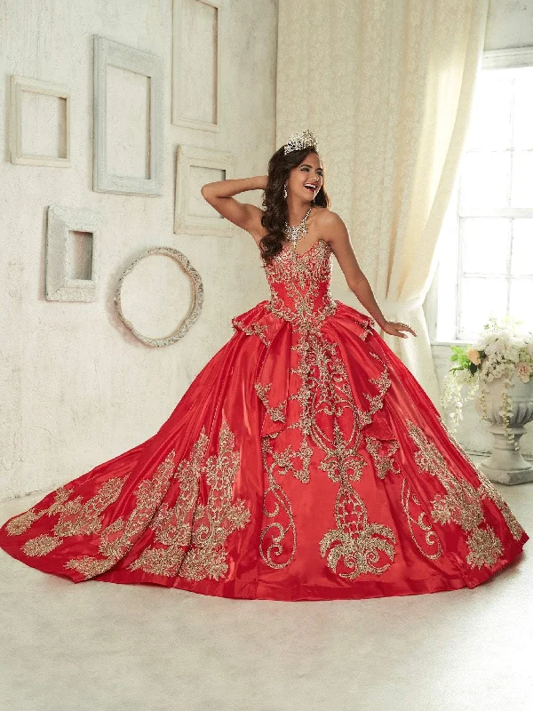 Quinceanera Collection - 26842SC Embroided Strapless Ballgown