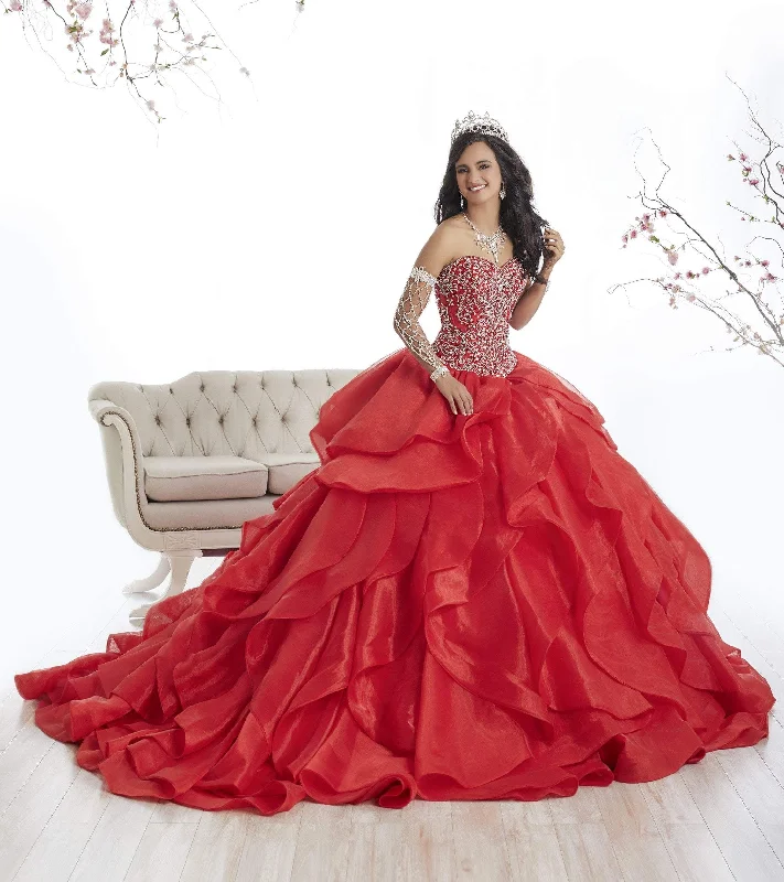 Quinceanera Collection - 26867SC Strapless Ruffled Ballgown