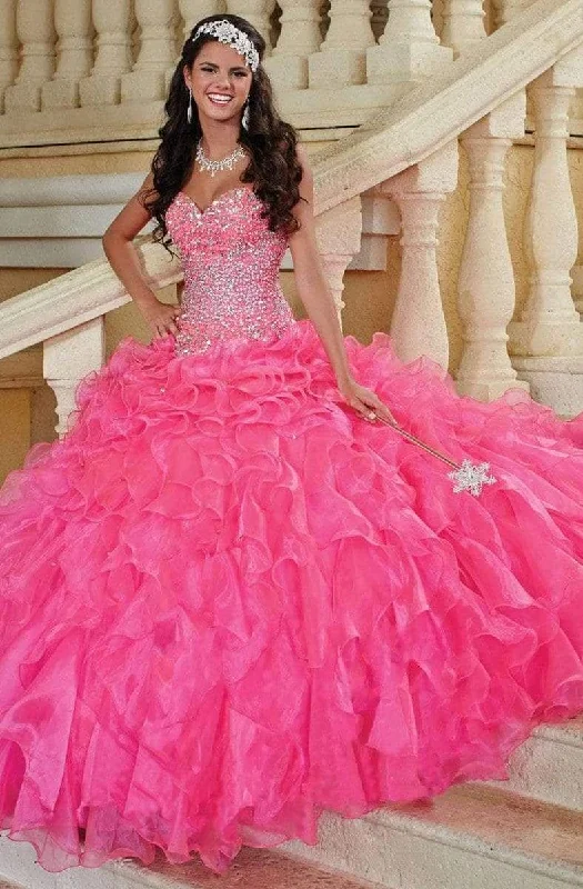 Tiffany Designs - 56247SC Ruffles and Bejeweled Ballgown