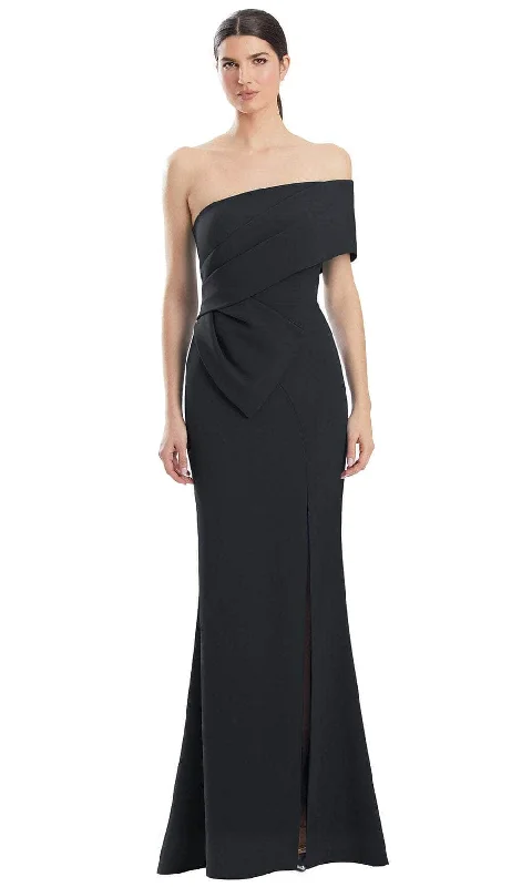 Alexander by Daymor 1981S24 - Off Shoulder Sheath Evening Dress Tunics Silk luxurious