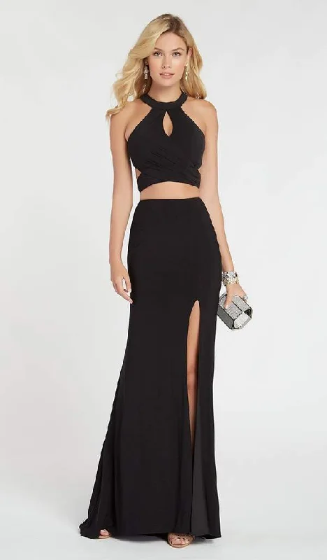 Alyce Paris - 60284 Two Piece Halter Top Sheath Evening Dress with Slit Tunics Canvas sturdy