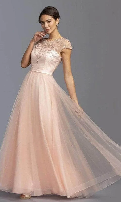 Aspeed Design L2069 - Jewel A-Line Evening Dress Tunics Short Trendy