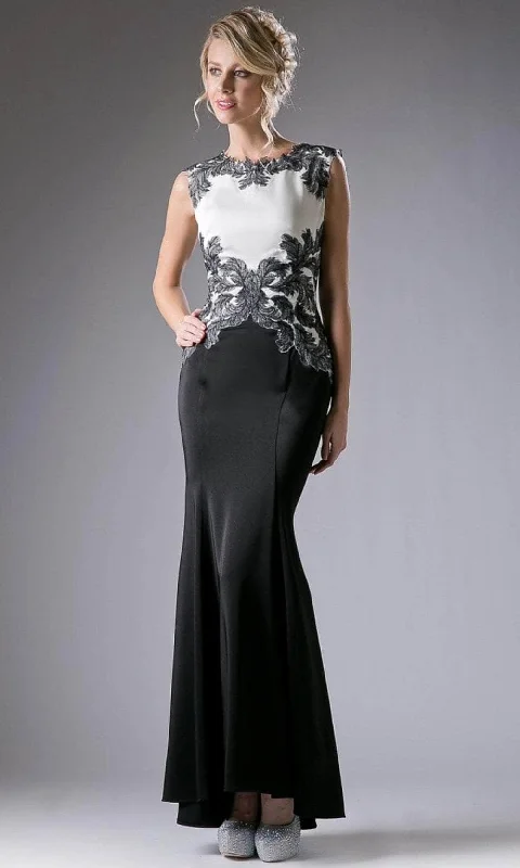 Cinderella Divine CF121 - Appliqued Sheath Evening Dress Tunics Spring floral
