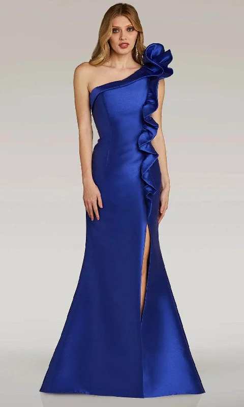 Gia Franco 12314 - Ruffle Accented Mikado Evening Dress Tunics Modern contemporary
