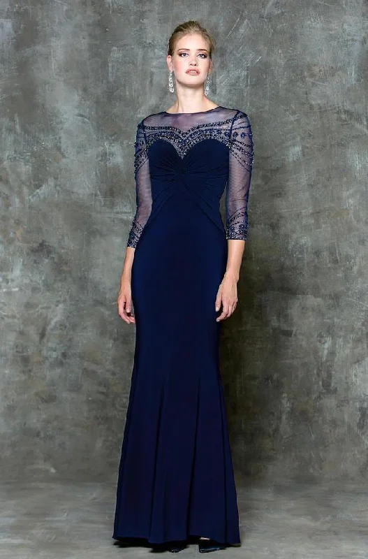 Colors Dress - Intricate Ruched Illusion Evening Dress G725 Tunics Custom made