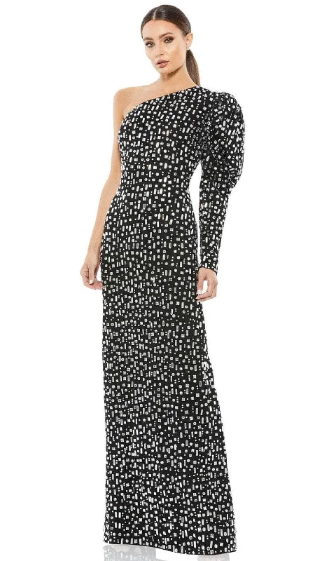 Ieena Duggal 10768 - Jewel Ornate Sheath Evening Dress Off-the-shoulder Bohemian Festive