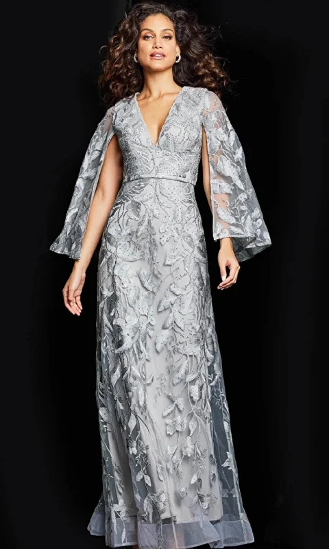 Jovani 09809 - Split Sleeve Lace Evening Dress Tunics Cozy comfortable