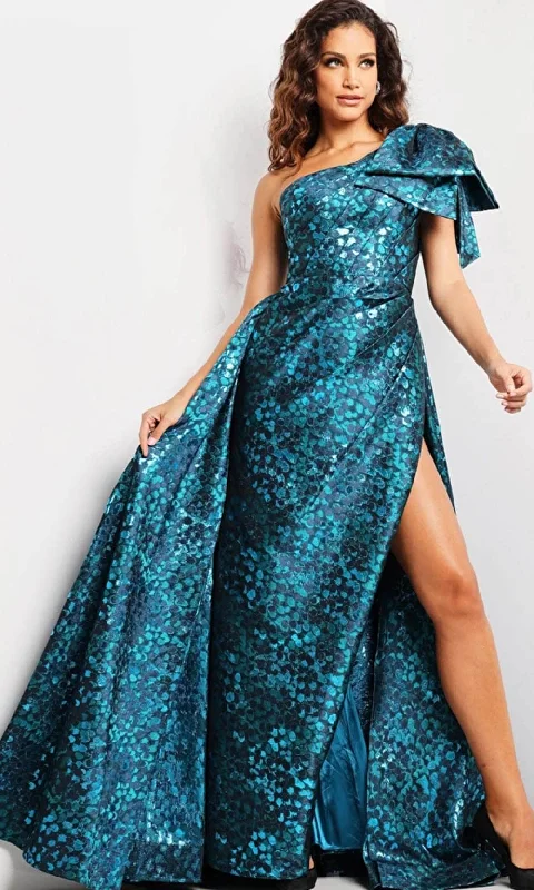 Jovani 26254 - Bow Accent Print Evening Dress Tunics Versatile stylish
