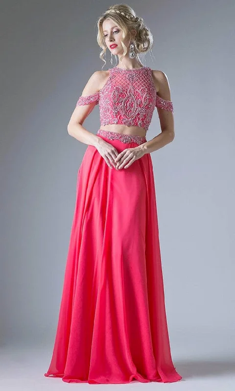 Ladivine 71232 - Beaded Embellished Two-Piece Evening Dress Tunics Practical durable