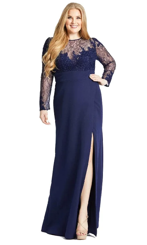 Mac Duggal 49173F - Lace Long Sleeve Evening Dress Tunics Business professional