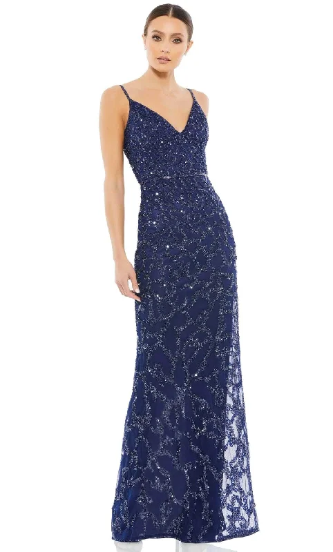 Mac Duggal 5481 - Sleeveless V-Neck Evening Dress Tunics Office stylish