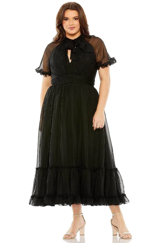 Mac Duggal 68428 - Chiffon Overlay Ruffled Evening Dress Tunics Chic elegant