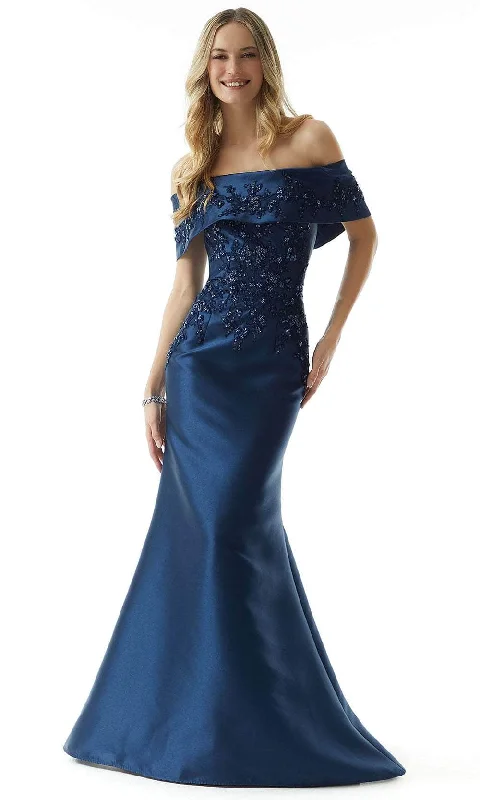 MGNY by Mori Lee 73019 - Satin Mermaid Evening Dress Tunics Sale discount