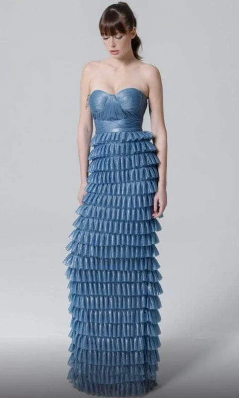 MNM COUTURE N0436 - Strapless Sweetheart Neck Evening Dress Crew Neckline Sporty