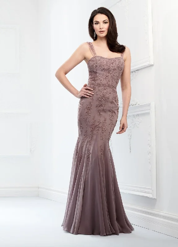 Mon Cheri Beaded Fitted Trumpet Evening Dress 218903 Lace Sexy Club