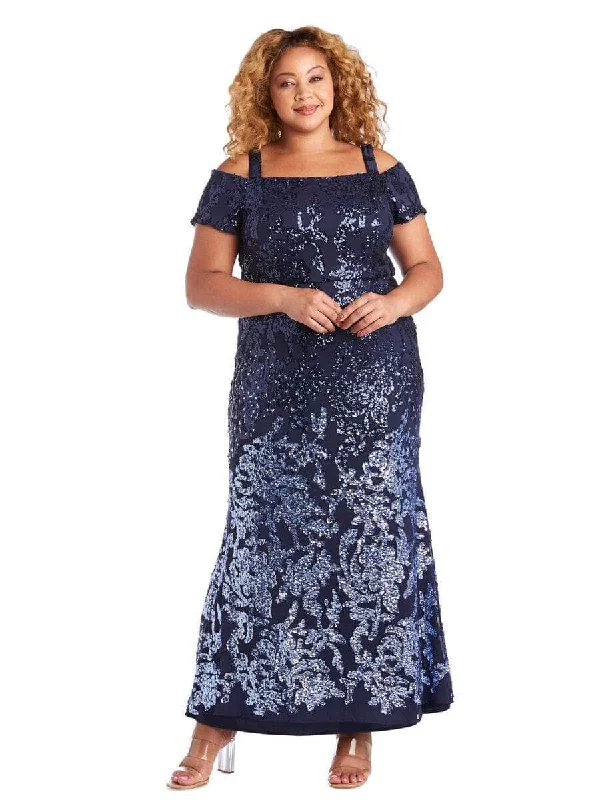 R&M Richards 7133W - Cold Shoulder Fitted Evening Dress Tunics Brand named