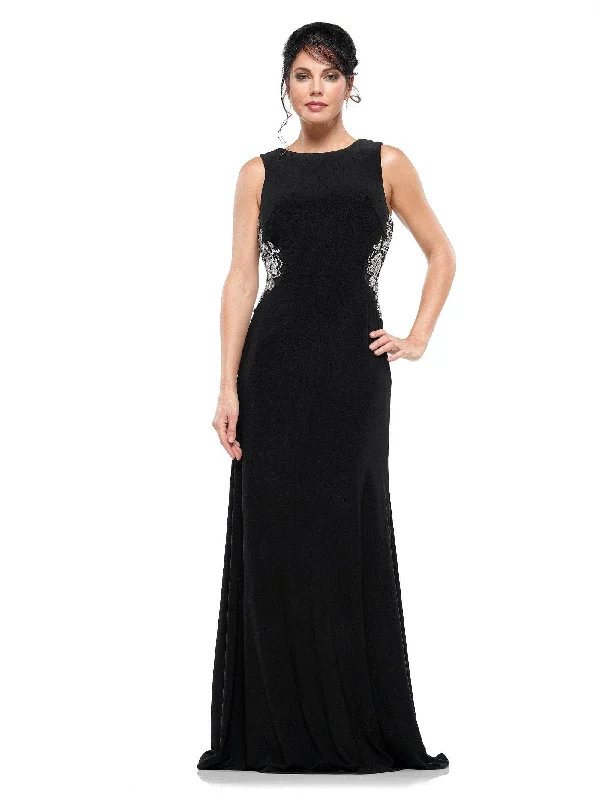 Rina Di Montella RD2029 - Beaded Cowl Back Evening Dress Tunics Fashionable trendy